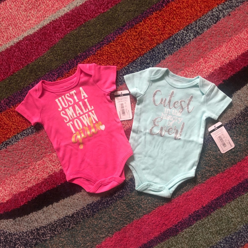 BABY GIRL ONESIE BUNDLE NWT